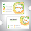Universal orange whirlpool business card.