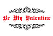 © Vector Tradition - Vintage decorative header Be My Valentine