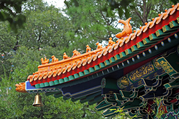 Wall Mural - Chinese temple roof tile