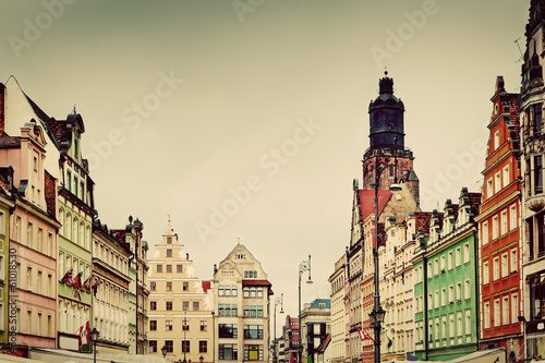 Board z aluminiowym obramowaniem Wrocław, polska w województwie śląskim. 