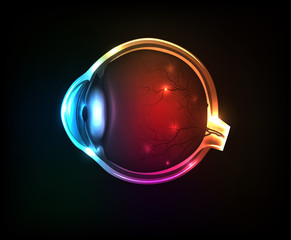 Sticker - Beautiful colorful human eye