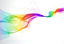 Abstract Colorful Background With Wave