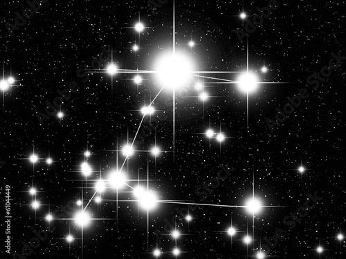 Cuadros en Lienzo Canis Maior constellation with Sirius