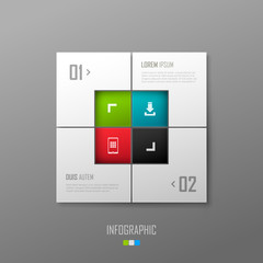 Wall Mural - Vector website template design
