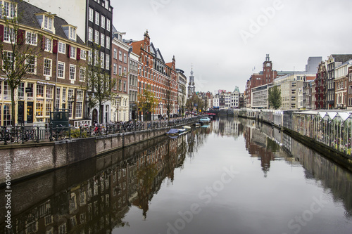 Fotoboard na płycie Kanały w Amsterdamie