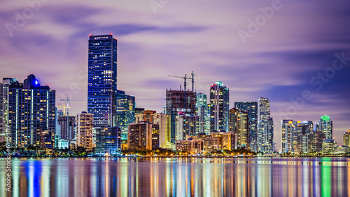 Fotoboard na płycie Miami panoramę Florydy