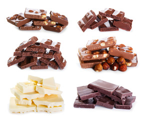 Wall Mural - set of various chocolate