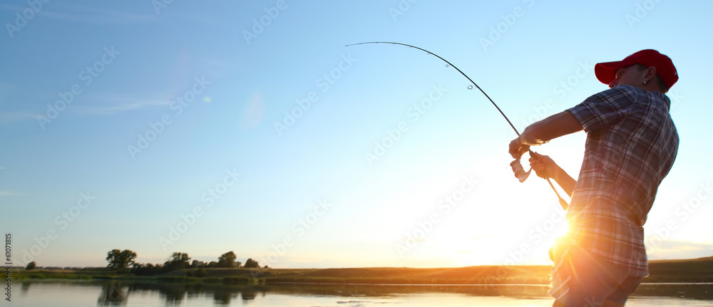 Fishing - obrazy, fototapety, plakaty 