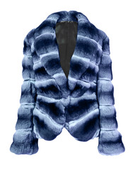 Wall Mural - blue fur coat