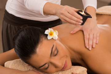 Back Massage At Spa With