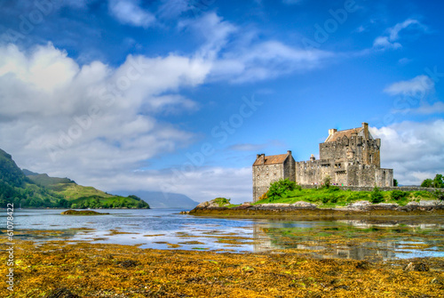 Obraz na płótnie canvas trzyczęściowy "tryptyk" Eileen donan castle - scotland