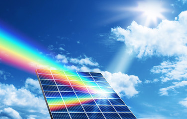 solar energy renewable energy concept