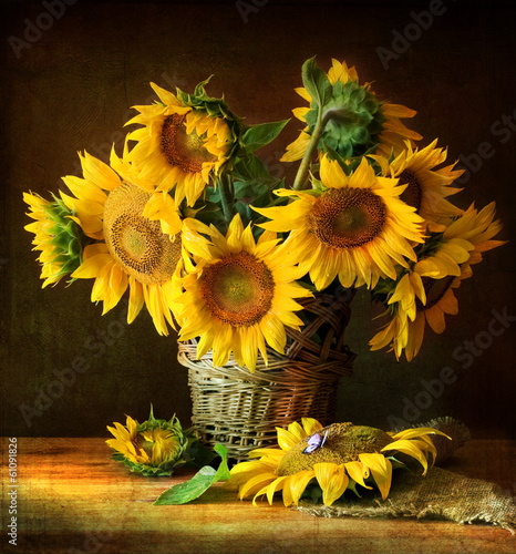 Obraz w ramie Sunflowers