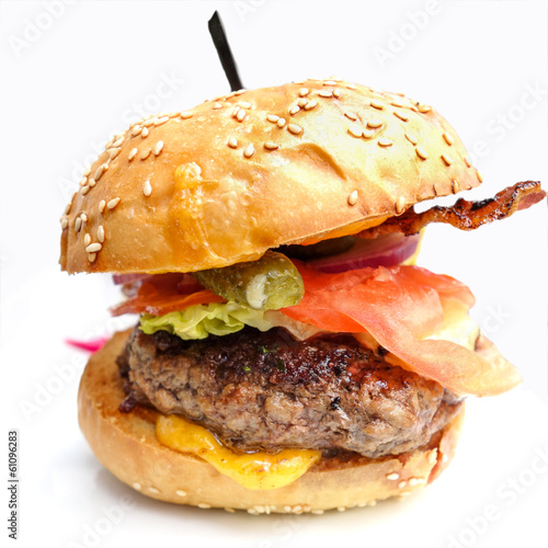 Naklejka samoprzylepna Burgera z serem