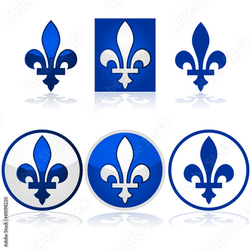 Quebec Fleur De Lys Buy This Stock Vector And Explore