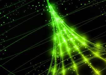 Wall Mural - Neon Technology Background.