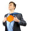 © Africa Studio - Young business man tearing apart his shirt revealing  superhero