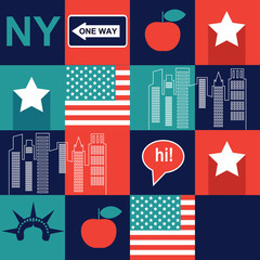 square New York pattern