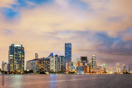 Fotoboard na płycie Miami Florida, letni zachód słońca