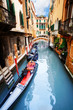 Gondola, canal and bridge