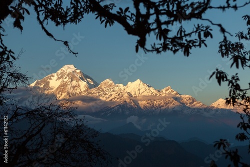 Fotoboard na płycie Dhaulagiri o zachodzie słońca