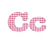 © StockPhotoAstur - Abc fabric gingham, letter C.
