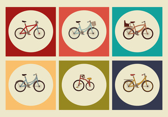 Wall Mural - bicycle design