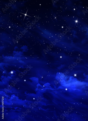 Naklejka samoprzylepna Piękne tło, nocne niebo