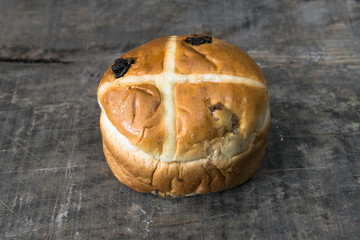 Easter hot cross bun