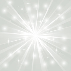 Bright sunburst with sparkles