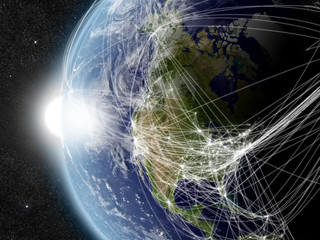 Network over North America