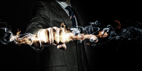 Wall Mural - power in hands