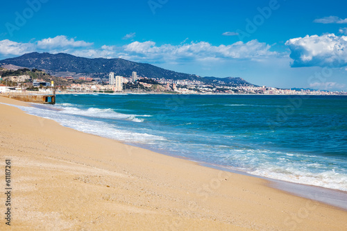 Fotoboard na płycie Piaszczysta plaża w Badalona