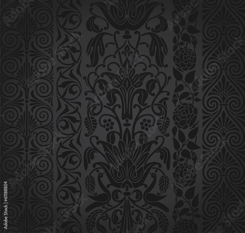 Board z aluminiowym obramowaniem Projekt karty ślub, paisley kwiatowy wzór, Indie