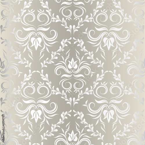 Board z aluminiowym obramowaniem Bez szwu wallpaper.damask pattern.floral tle
