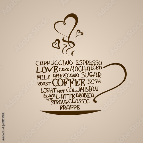 Fototapeta do kuchni Isolated icon of coffee cup