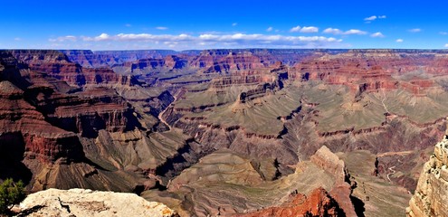 Wall Mural - Panoramic view over the vast Grand Canyon, Arizona, USA