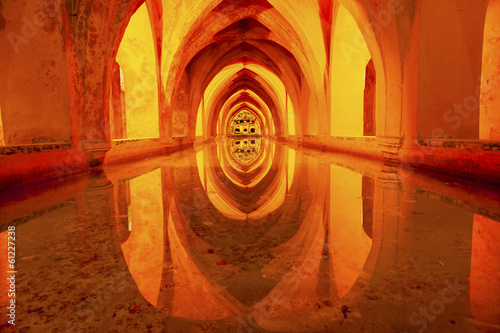 Fotografie, Obraz Baths Banos Dona Maria de Padilla Alcazar Royal Palace Seville