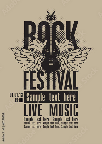 billboard-rock-festival-z-gitara-elektryczna-ze-skrzydlami