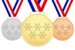 Médailles Françaises avec 5 flocons de neige