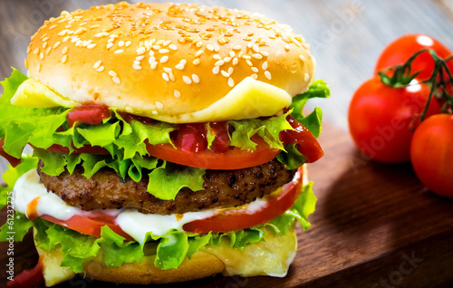 Naklejka samoprzylepna Burger