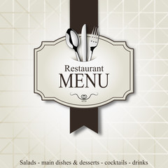 Restaurant menu