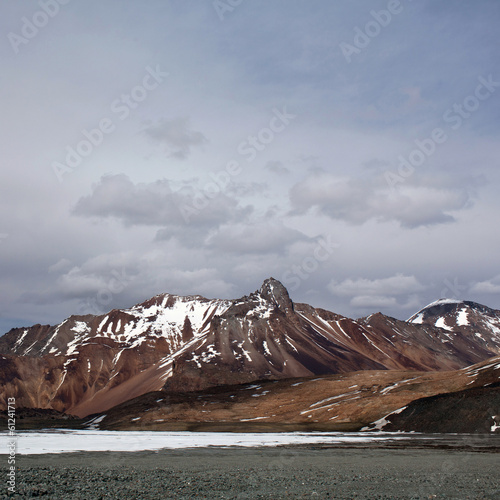 Fotoboard na płycie Himalaya krajobraz górski w ladakh, północnych indiach