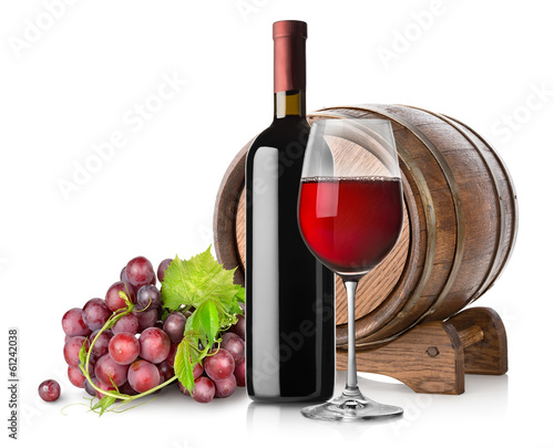 Board z aluminiowym obramowaniem Winogrono i wino