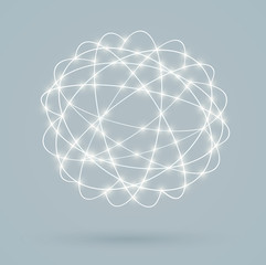 Wall Mural - global digital connections, network