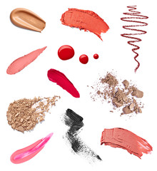 Wall Mural - make up beauty lipstick nail polish liquid powder mascara pencil