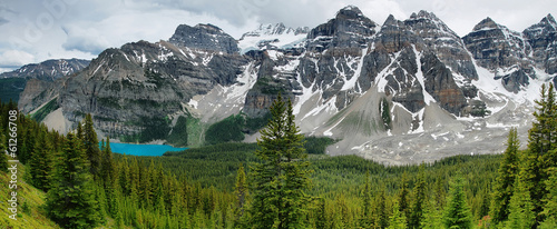 Fotoboard na płycie Morena widokowa jezioro, park narodowy banff
