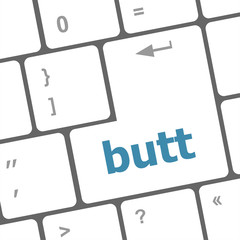 butt button on computer pc keyboard key