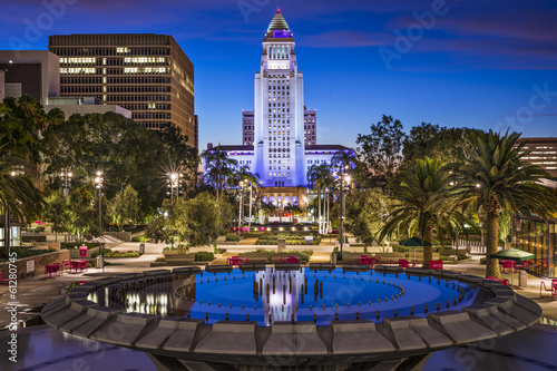 Naklejka samoprzylepna Ratusz w los angeles