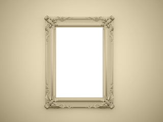 Yellow mirror frame